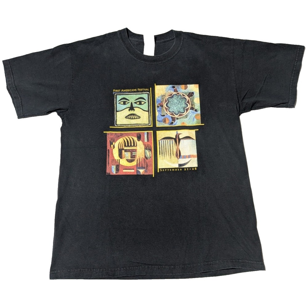 Smithsonian Museum of The American Indian FIRST AMERICAN FESTIVAL T-Shirt Large